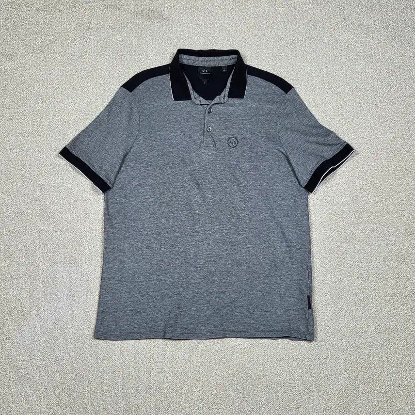 [BUNJANG] Armani Exchange Colorblock Short Sleeve Polo T-Shirt XL / [아르마니 익스체인지] 컬러블록 반팔 폴로 티셔츠 | S00647