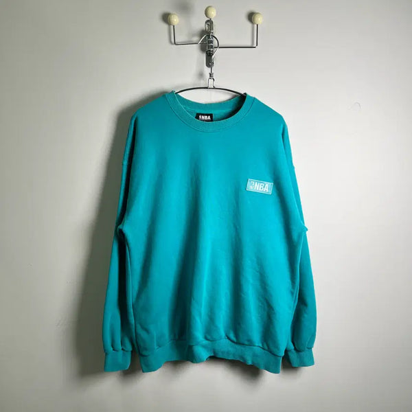 [BUNJANG] NBA Turkish Blue Small Logo Patch Sweatshirt L / NBA 터키쉬 블루 스몰 로고 패치 맨투맨 L
