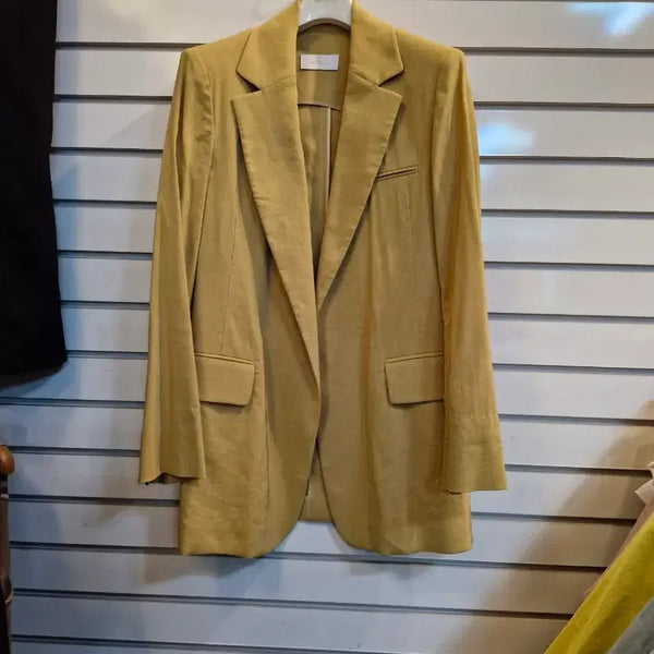 [BUNJANG] Balenciaga Mustard Gold Button Jacket / 발렌시아 머스타드 금장 단추 자켓