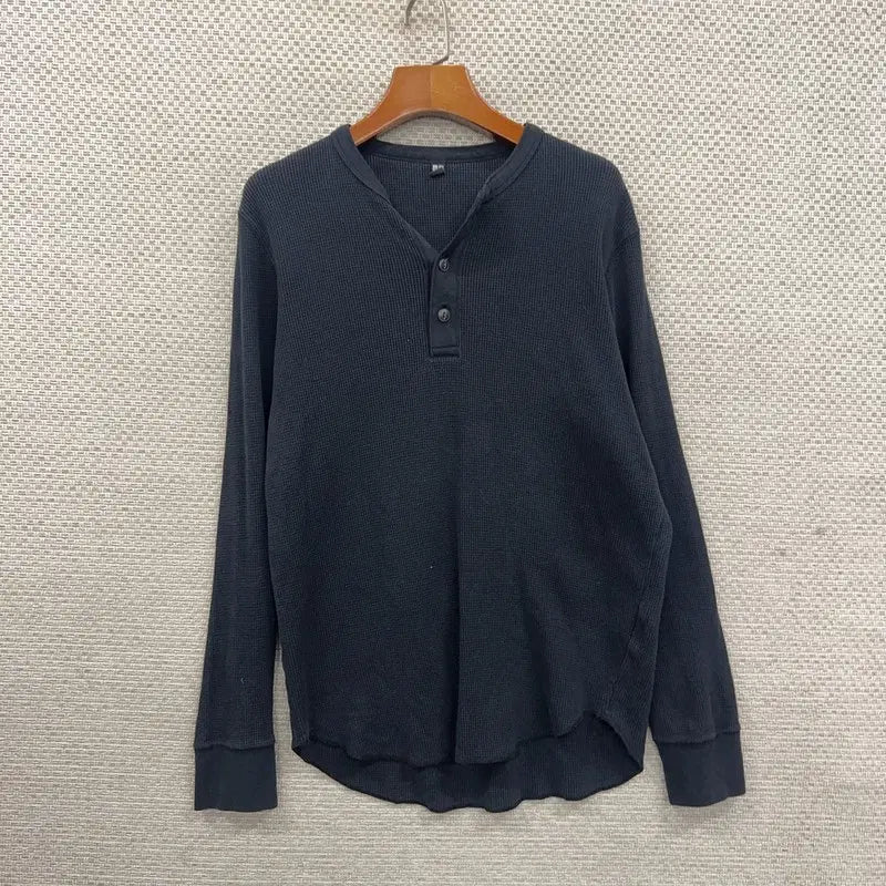 [BUNJANG] Uniqlo Waffle Long Sleeve T-Shirt M / 유니클로 와플 긴팔티 M H00503