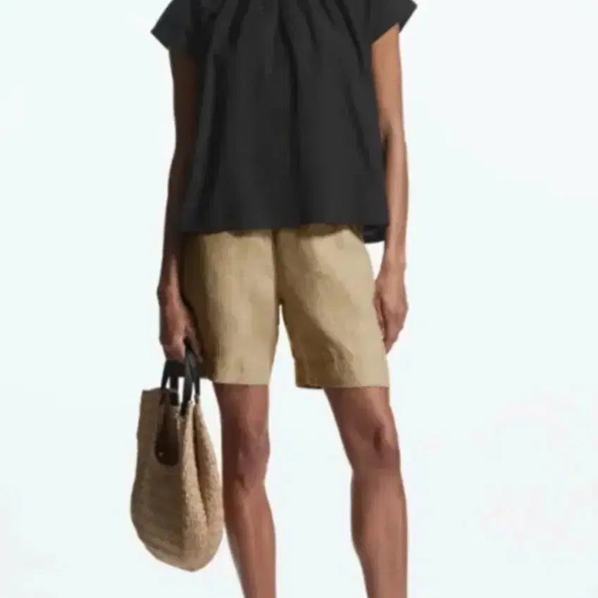[BUNJANG] COS Gathered Blouse Black / COS 코스 개더드 블라우스 블랙