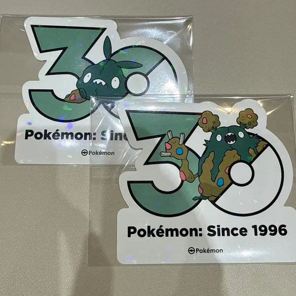 [BUNJANG] Pokemon 30th Anniversary Sticker - Kkaebongyi, Dustna / 포켓몬스터 30주년 스티커 - 깨봉이, 더스트나