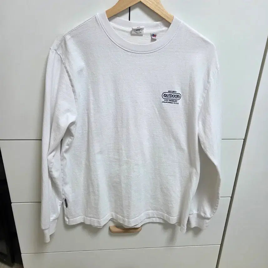 [BUNJANG] Outdoor Products White Long Sleeve T-Shirt / 아웃도어프로덕츠 화이트 긴팔티