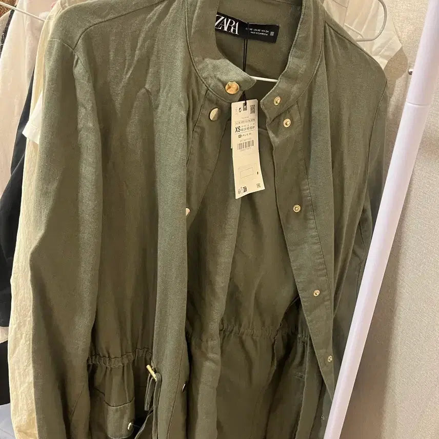[BUNJANG] ZARA Khaki Field Jacket XS / ZARA 카키색 야상 자켓 XS