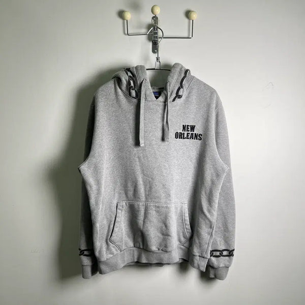 [BUNJANG] NBA New Orleans Pelicans Embroidered Logo Grey Hoodie L / NBA 뉴올리언스 자수 로고 그레이 후드티 L
