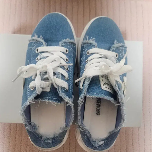 [BUNJANG] Women's Blue Sneakers Mule Sneakers / 여성 청스니커즈 뮬운동화