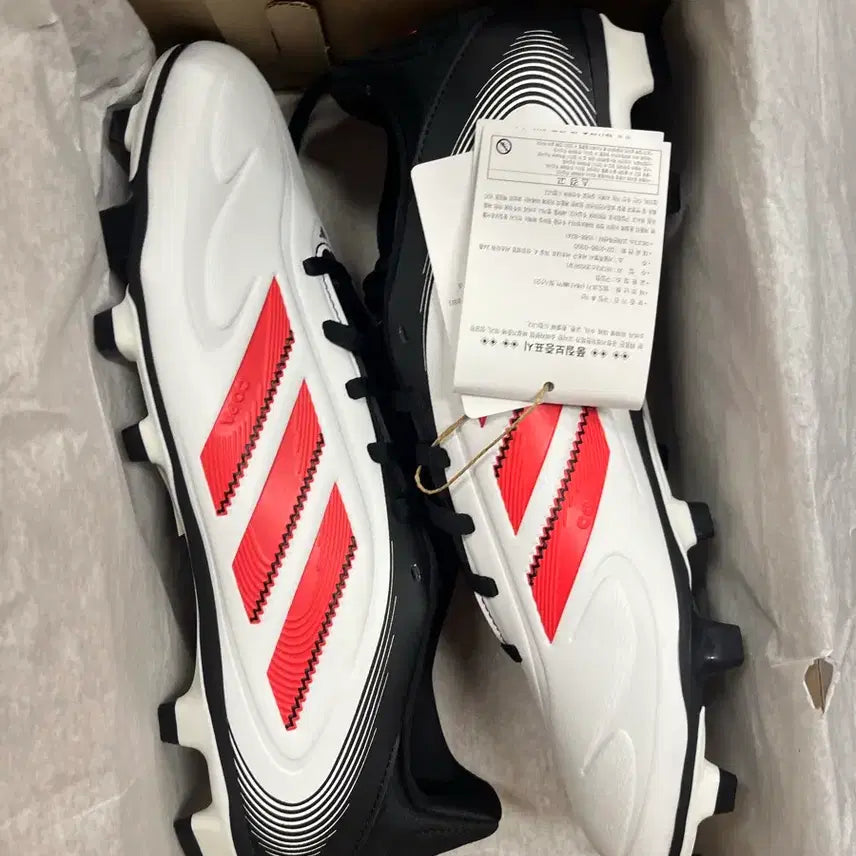 [BUNJANG] Adidas Copa Pure 3 FG Football Boots - White/Black / 아디다스 코파 퓨어3 mg FG 축구화 화이트 블랙 260 265 270 275