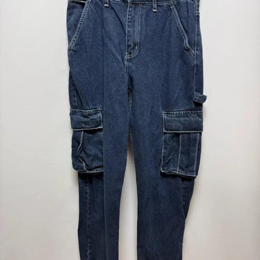 [BUNJANG] WKNDRS Denim Cargo Work Pants - Size M / (P157) WKNDRS 데님 카고 워크팬츠