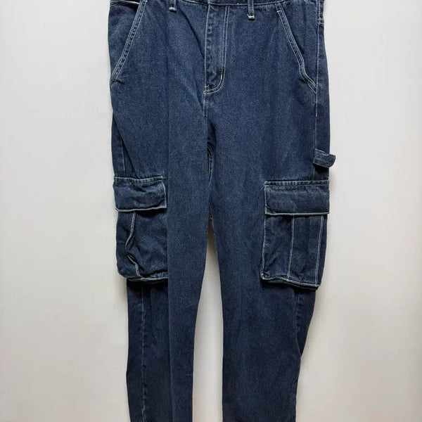 [BUNJANG] WKNDRS Denim Cargo Work Pants - Size M / (P157) WKNDRS 데님 카고 워크팬츠