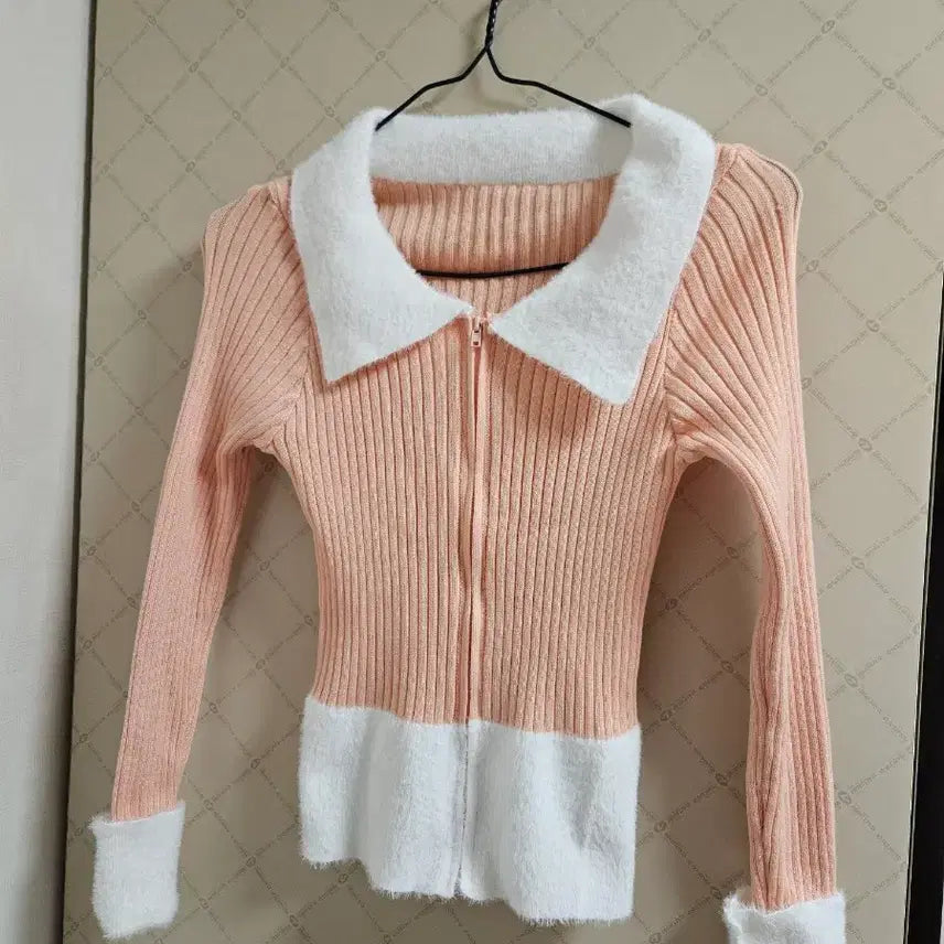 [BUNJANG] Women's Knit Zip-Up Cardigan / 에이블리 여성긴필니트집업
