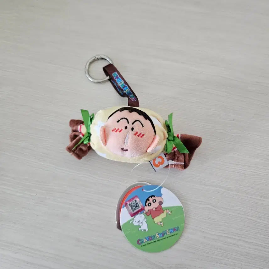 [BUNJANG] Crayon Shin-chan Mangu Face Candy Bag Charm Keychain / 짱구는 못말려 캔디 맹구 얼굴 인형 가방고리 키링