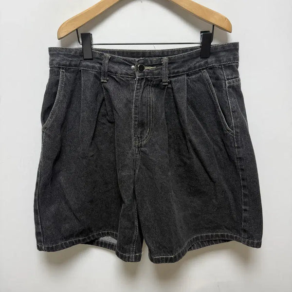 [BUNJANG] UNTAPPED Bermuda Shorts (Black Denim) / ([158) UNTAPPED 버뮤다팬츠