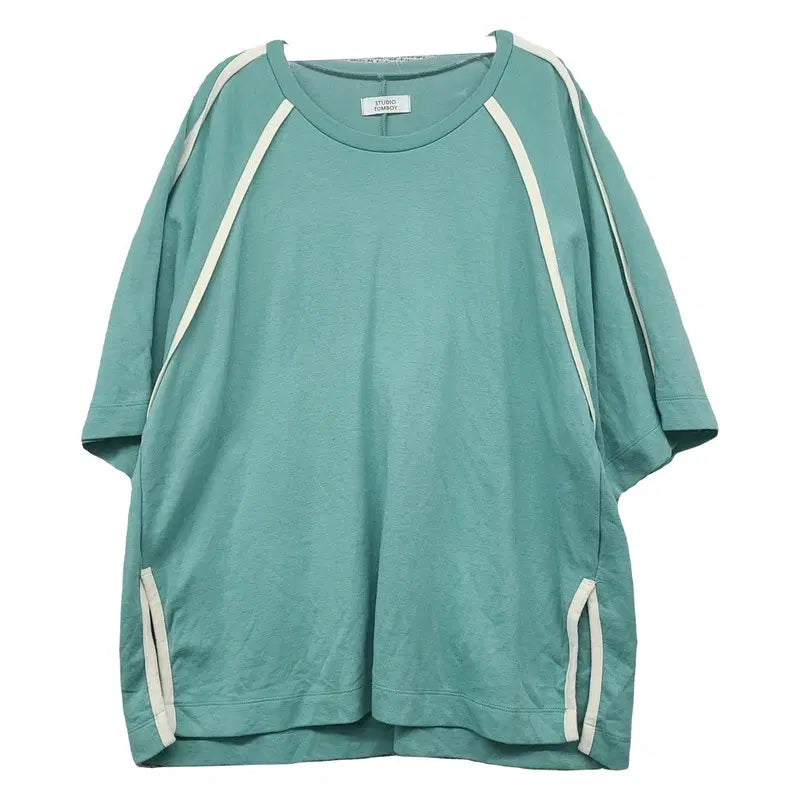 [BUNJANG] Studio TomboY Mint Oversized Logo T-Shirt / 스튜디오톰보이 민트 오버핏 로고 반팔 티셔츠 FREE