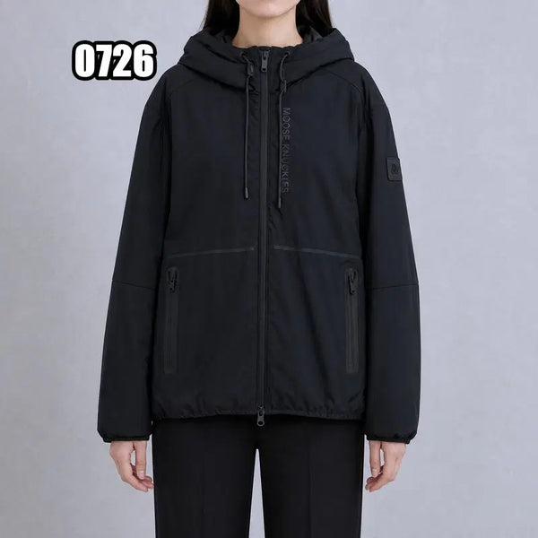 [BUNJANG] 2XL Moose Knuckles Greyton Windbreaker Hooded Jacket Black / 2XL 무스너클 그레이턴 바람막이 후드 자켓 블랙