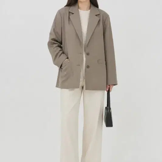 [BUNJANG] Beige Women's Blazer FREE Size / 베이지 여자 FREE 블레이저 O0760