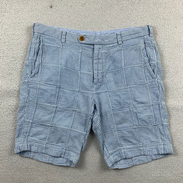 [BUNJANG] Brooks Brothers Patchwork Seersucker Bermuda Shorts / 브룩스브라더스 패치워크 시어서커 버뮤다 쇼츠