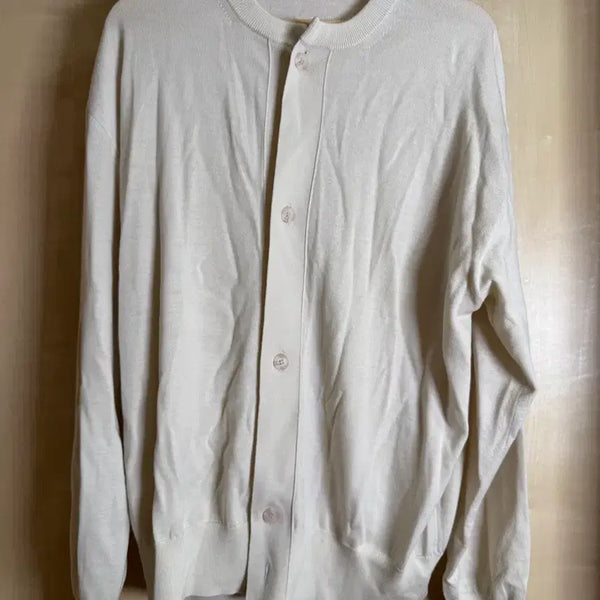 [BUNJANG] Time Homme 26ss Sample Roundneck Cardigan Ivory 100 / 타임옴므 26ss 샘플 라운드넥 가디건 아이보리 100