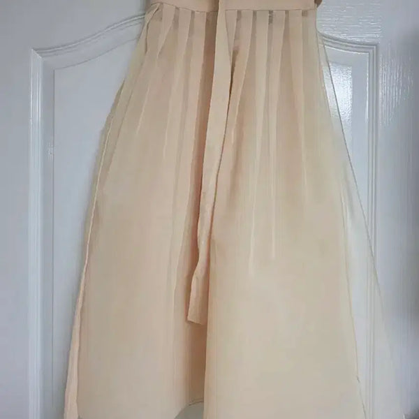 [BUNJANG] Janok Hanbok Life Hanbok Ddotchima Skirt Beige / 자녹한복 생활한복 덧치마 베이지