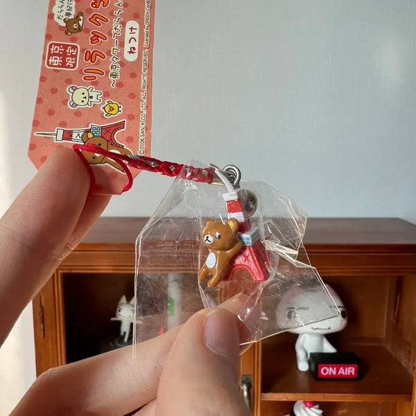 [BUNJANG] Classic Rilakkuma Tokyo Tower Strap Keychain / 고전 리락쿠마 도쿄 타워 스트랩 키링
