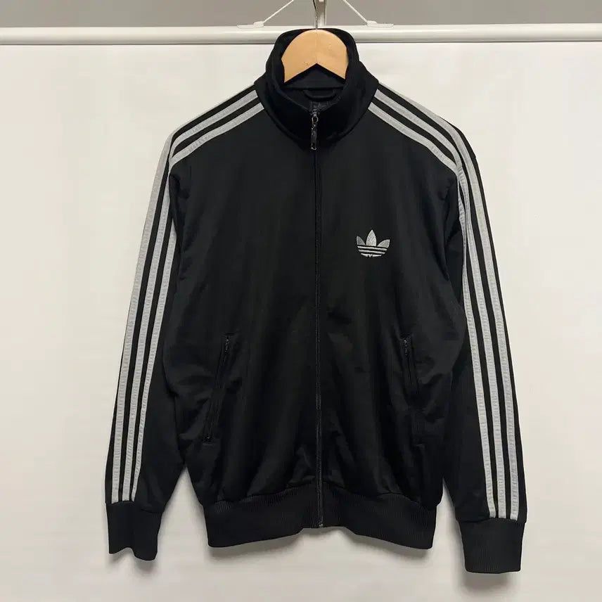 [BUNJANG] Adidas Firebird Track Top Jersey Black Silver Grey Size 100 / [정품/100] 아디다스 구파이어버드 블랙 실버 그레이 트랙탑 져지