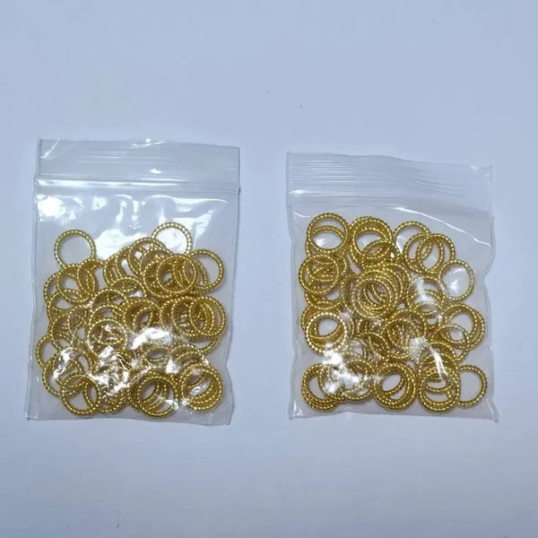 [BUNJANG] DIY Gold Closed O-Rings (19g) / DIY 골드 닫힌 오링