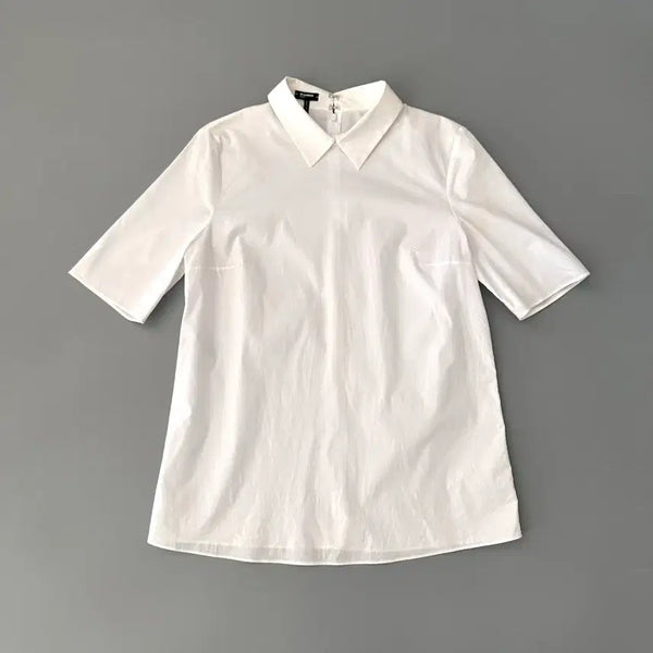 [BUNJANG] Jil Sander Navy Short Sleeve Blouse Size 38 / 질샌더 jil sander navy 반팔 블라우스