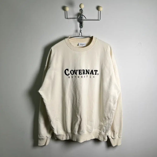 [BUNJANG] Covernat Authentic Sweatshirt Ivory XL / Covernat 커버낫 어센틱 아이보리 맨투맨 XL