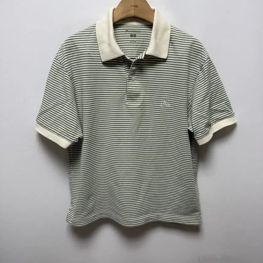 [BUNJANG] Uniqlo x JW Anderson Stripe PK Short Sleeve T-shirt / (321) 유니클로 xJW앤더슨 스트라이프 PK 반팔티셔츠