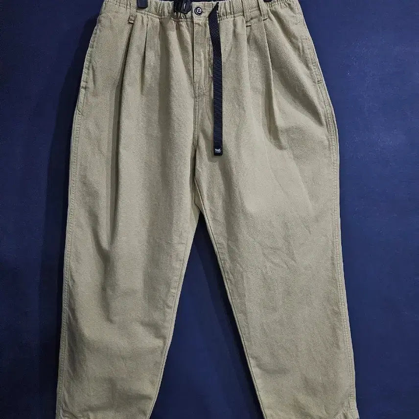 [BUNJANG] Suf Beige Men's Pintuck Band Wide Pants (Waist 32-34) / Suf 베이지 남성 허리 32~34 핀턱 밴드 와이드팬츠