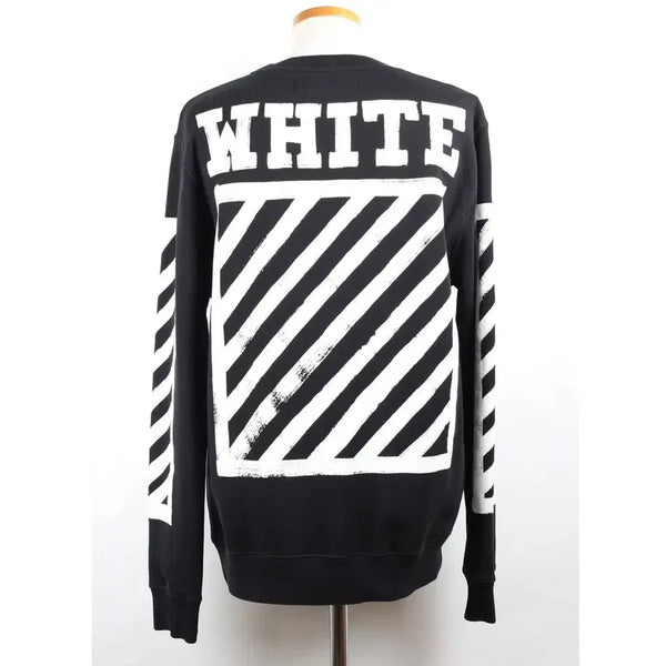 [BUNJANG] Off-White Paint Arrow Long Sleeve Sweatshirt Black / [정품/당일출고] 오프화이트 페인트 애로우 긴팔 맨투맨 S / 95