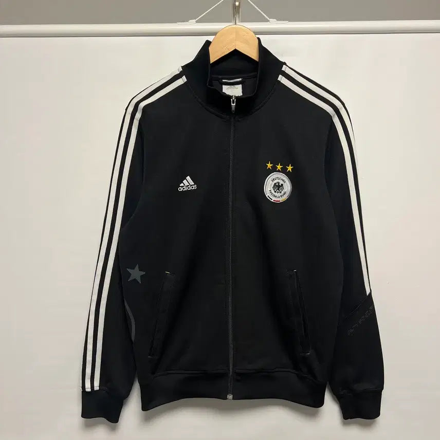 [BUNJANG] Adidas Germany National Football Team Three-Stripes Black Track Top Jersey (Size 105) / [정품/105] 아디다스 독일 축구 국대 삼선 블랙 트랙탑 져지