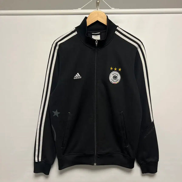 [BUNJANG] Adidas Germany National Football Team Three-Stripes Black Track Top Jersey (Size 105) / [정품/105] 아디다스 독일 축구 국대 삼선 블랙 트랙탑 져지