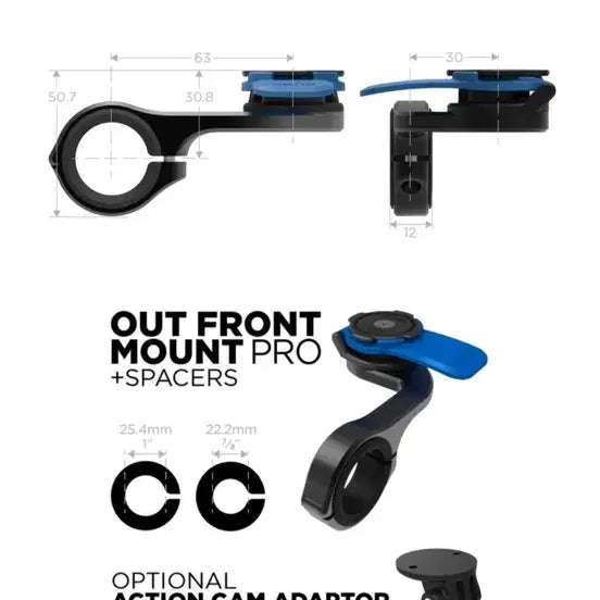 [BUNJANG] Quad Lock Out Front Mount Pro Bike Mount / 쿼드락 아웃프론트마운트 프로 자전거 거치대