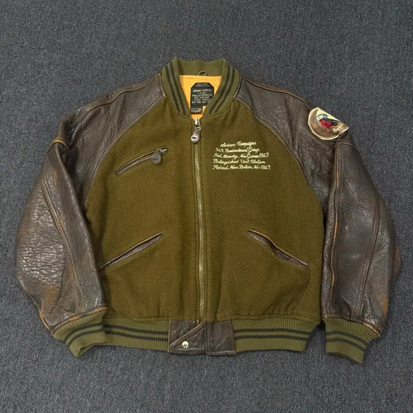 [BUNJANG] AVIREX 1980s G2 Wool Leather Bomber Jacket / AVIREX 1980s 아비렉스 G2 울 가죽 봄버 자켓