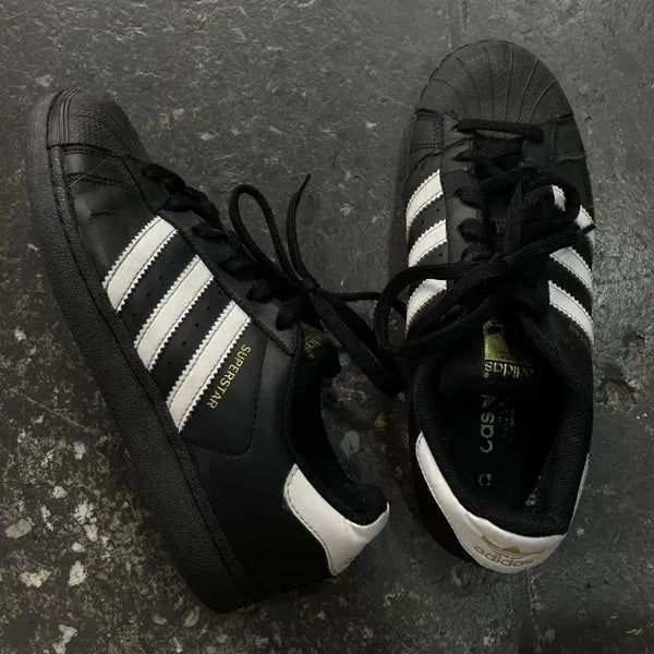 [BUNJANG] Adidas Superstar Black Vintage / 235 아디다스 슈퍼스타 블랙