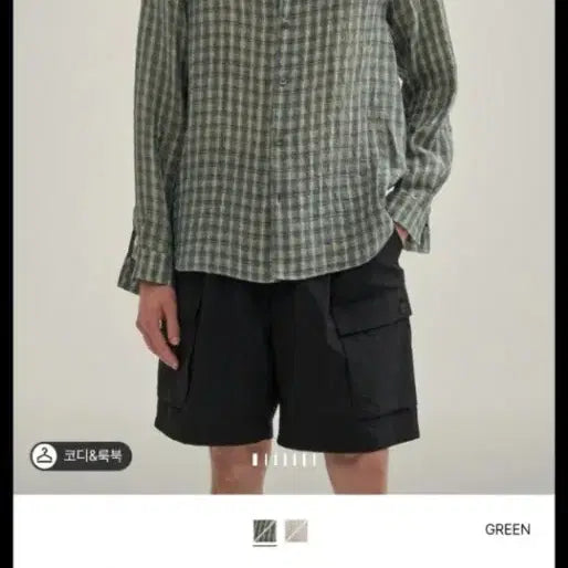 [BUNJANG] Time Homme 25SS Linen Blend Seersucker Check Shirt / 타임옴므 25SS 린넨 블렌드 시어서커 체크 셔츠