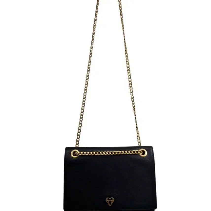 [BUNJANG] JILLSTUART Chain Cross Bag Leather Black / 질바이질스튜어트 체인크로스백 (택포)