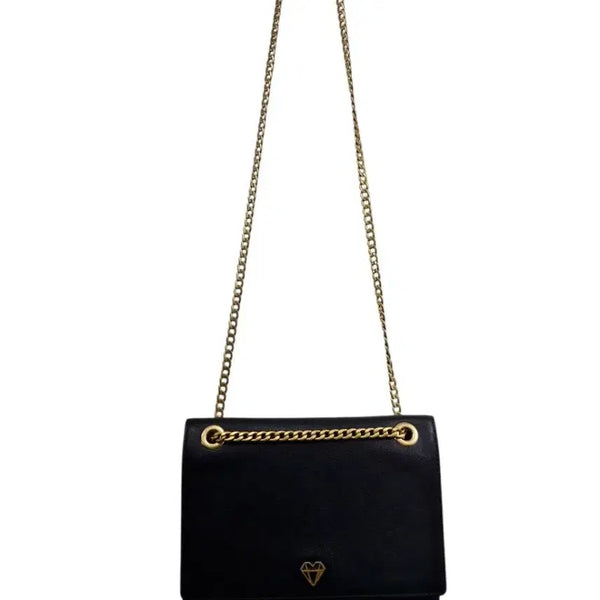 [BUNJANG] JILLSTUART Chain Cross Bag Leather Black / 질바이질스튜어트 체인크로스백 (택포)