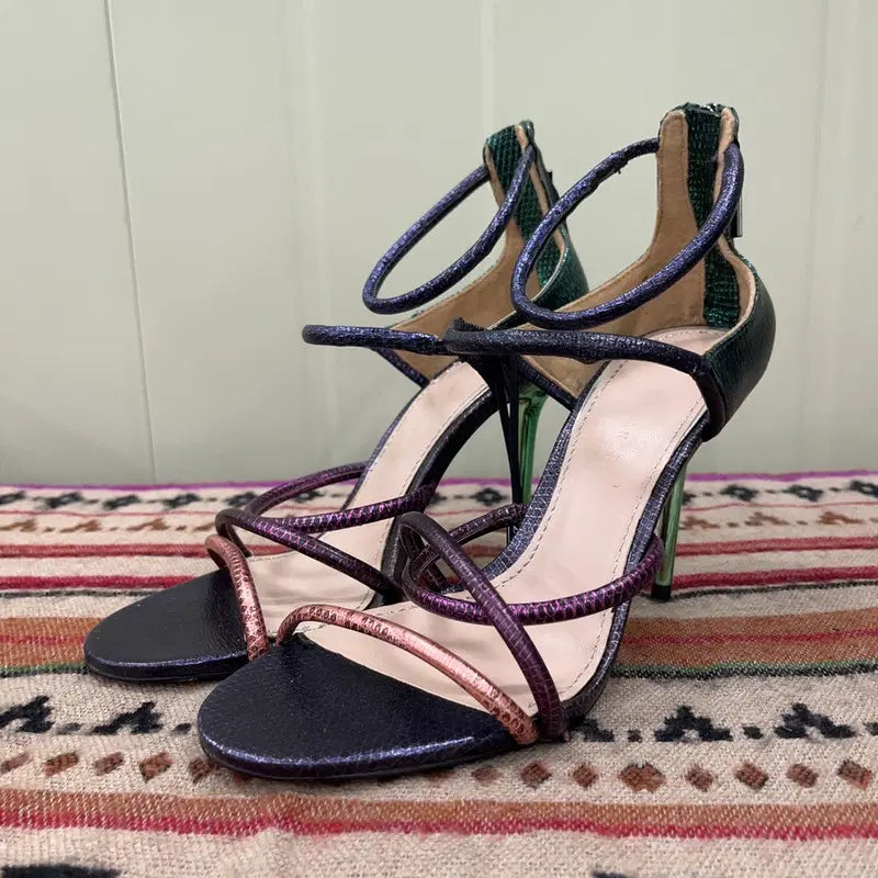 [BUNJANG] ZARA High Heel Sandals Size 240 / 자라 ZARA 하이힐 샌들 240 X03250