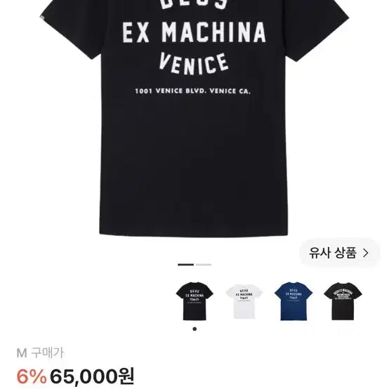 [BUNJANG] Deus Ex Machina Venice Skull T-Shirt Black M / 데우스
