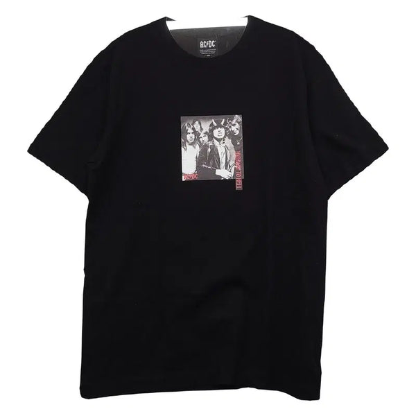 [BUNJANG] ACDC Black Rock Band Vintage Printing Short Sleeve T-Shirt L / ACDC 에이씨디씨 블랙 락밴드 빈티지 프린팅 반팔티 L
