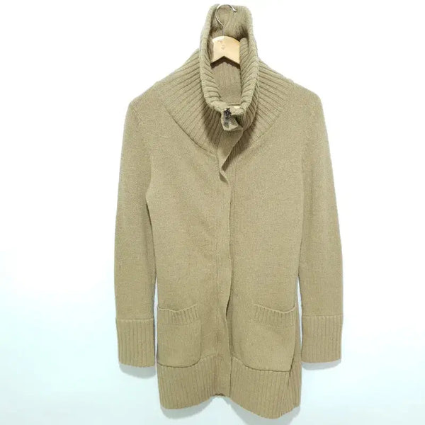 [BUNJANG] Calvin Klein Women's Full Zip Wool Knit Zip-Up XS / 캘빈클라인 여성  풀집 울 니트 집업 XS