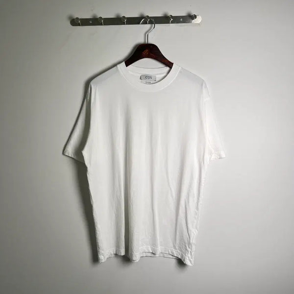 [BUNJANG] COS Oversized White Short Sleeve T-Shirt Size S / COS 코스 오버사이즈 화이트 반팔 티셔츠 S