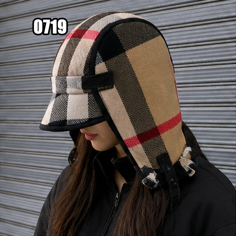 [BUNJANG] Burberry Check Wool Trapper Cap / 버버리 체크 울 트래퍼 캡