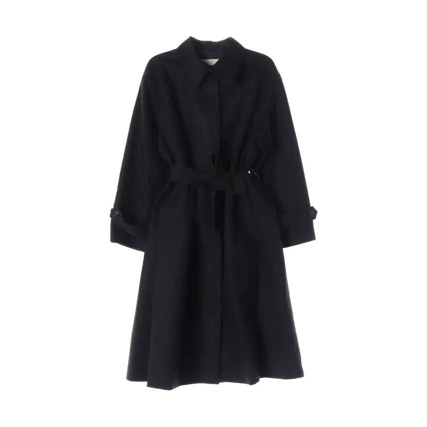 [BUNJANG] Insilence 22FW Oversized Belted Cotton Single Trench Coat / 인사일런스 22FW 오버핏 벨티드 코튼 싱글 트렌치 코트