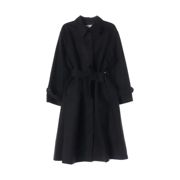 [BUNJANG] Insilence 22FW Oversized Belted Cotton Single Trench Coat / 인사일런스 22FW 오버핏 벨티드 코튼 싱글 트렌치 코트