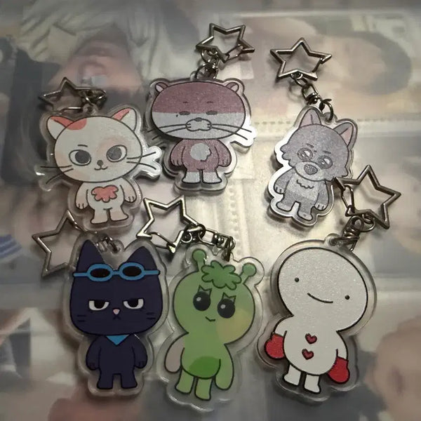 [BUNJANG] BOYNEXTDOOR Fan-made Acrylic Keyring Bundle Set / 보이넥스트도어 쁘넥도 아크릴 키링 6개 일괄