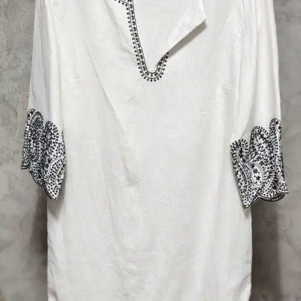 [BUNJANG] Michael Kors White Embroidered Midi Dress / 마이클코어스 화이트 자수 원피스