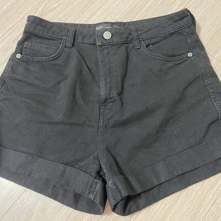 [BUNJANG] Black Denim Shorts / 블랙 데님 숏팬츠 반바지