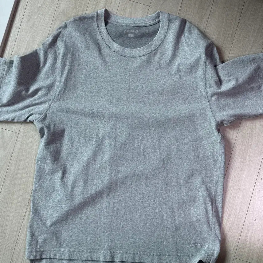 [BUNJANG] Uniqlo Bi-Color T-Shirt Grey XL / 유니클로 바이컬러T 04그레이(XL)